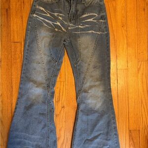 Women’s Blue Flared Jeans